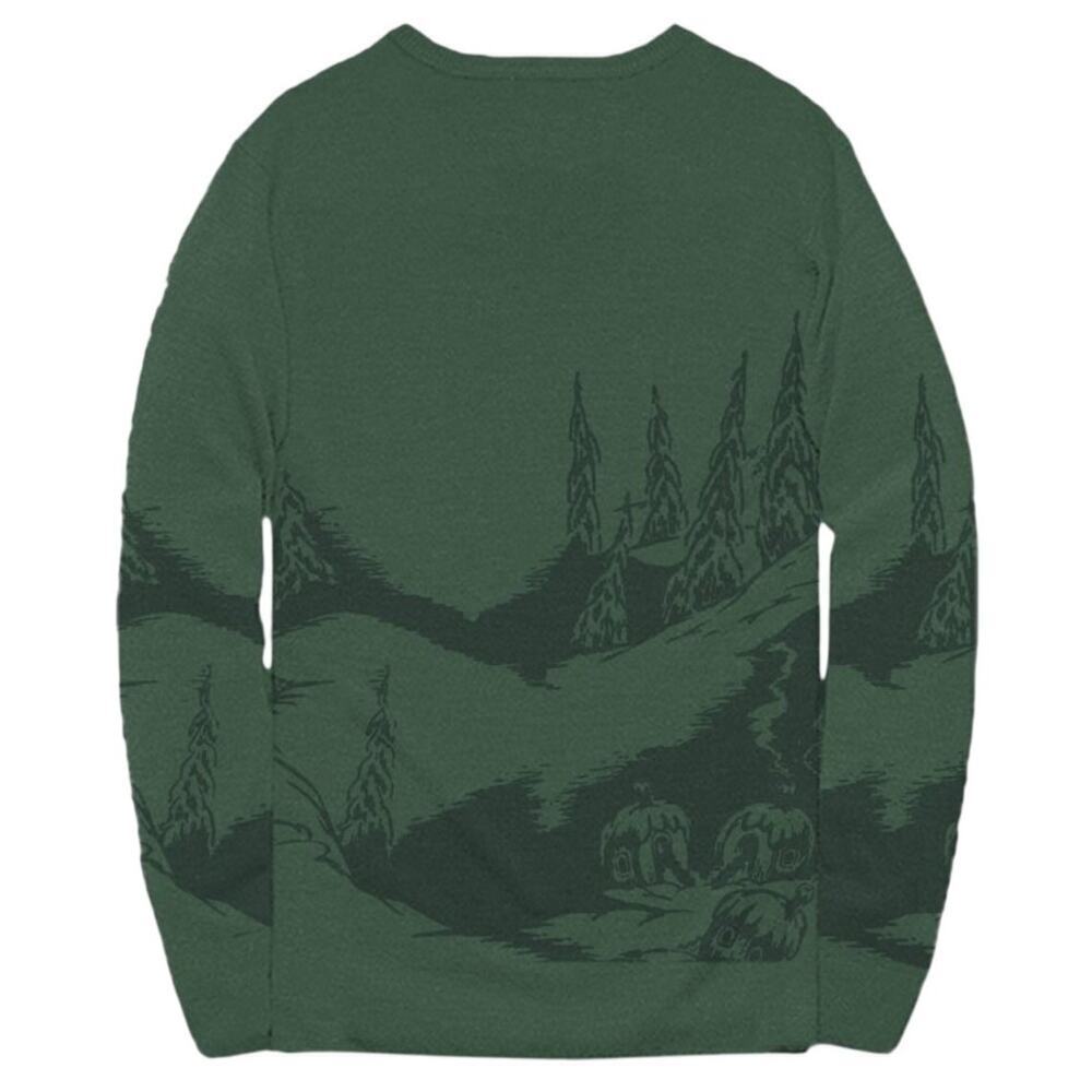 NWT Mens The Grinch Dr Seuss Sweater Size Medium Forest Green Pullover - Picture 2 of 7
